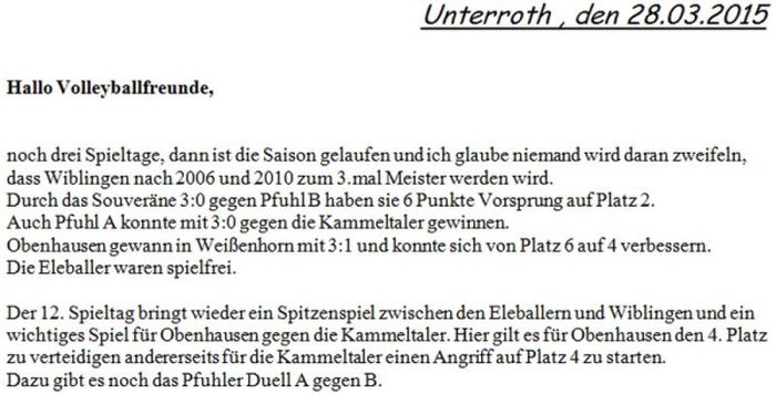 Volleyball Wiblingen