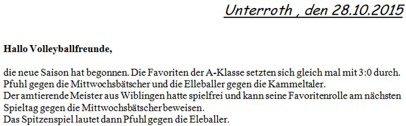 Volleyball Wiblingen