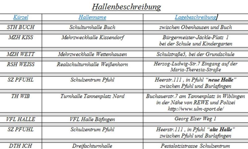 Volleyball Wiblingen